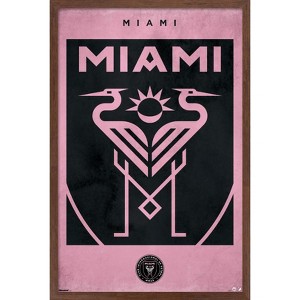 Trends International MLS Inter Miami CF - Logo 25 Framed Wall Poster Prints - 1 of 4