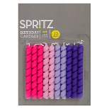 10ct Corkscrew Birthday Candles Pink/Purple - Spritz™