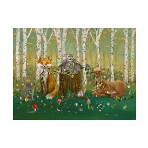 Canvas Wall Art - Christine Rotolo 'Forest Animals' Wall Art for Living Room, Bedroom, or Office Décor by Trademark Fine Art - 32 x 24 Inches - 1 of 4