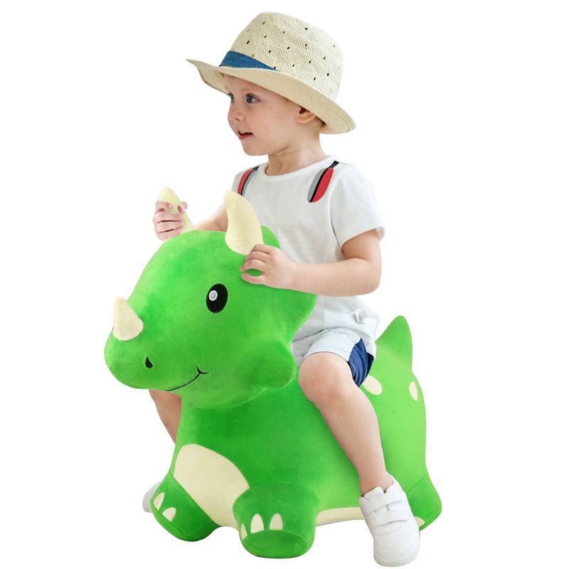 iPlay, iLearn Bouncy Triceratops Bouncy Pals Hopping Animal, 4 of 9