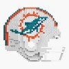 Forever Collectibles Miami Dolphins NFL FOCO BRXLZ Helmet Building Block Set - 4 of 4
