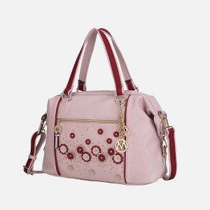 MKF Collection Francis Tote Women's handbag 3-D flowers with Keychain by Mia K - 1 of 4