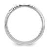 Black Bow Jewelry 6mm 14K White or Yellow Gold STD Wgt Grooved Edge Comfort Fit Band - 2 of 4