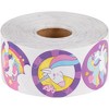 1000-Piece Rainbow Unicorn Stickers Sticker Roll, 1.5" - image 4 of 4