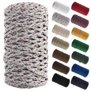 John Bead 4mm Multicolors Braided Macrame Cord, 70yds - 1 of 4