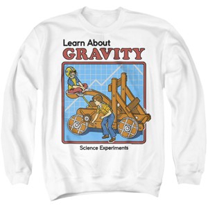 Men's Steven Rhodes Learn About Gravity Crewneck Sweatshirt - 1 of 4