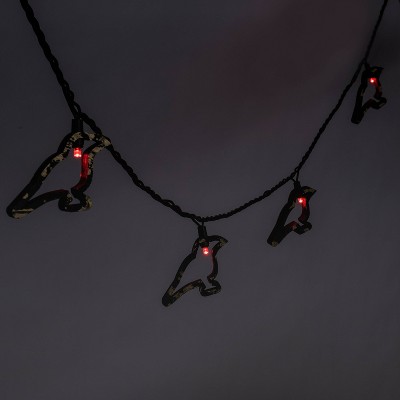 10ct LED Wooden Raven Halloween String Lights Red - Hyde & EEK! Boutique™
