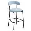 Ridstar Set of 2 Modern Counter Height Stool For Living Room, Bedroom & Bar-Blue - 2 of 4