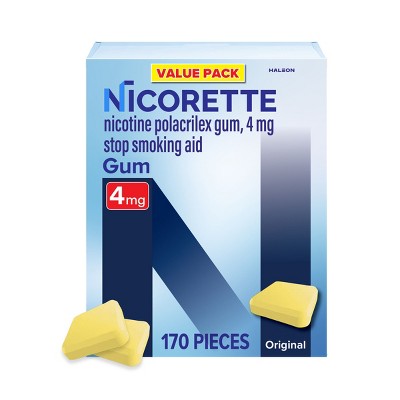 Nicorette 4mg Stop Smoking Aid Gum - Original - 170ct