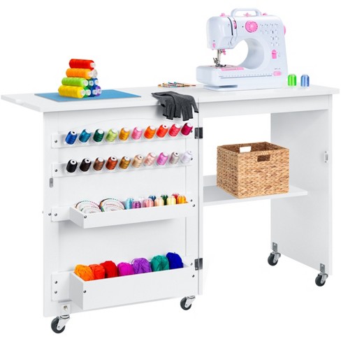 Best Choice Products Sewing Machine Table & Desk W/ Craft Storage And ...