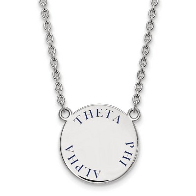 Black Bow Jewelry Sterling Silver Theta Phi Alpha Greek Life Necklace 18 Inch