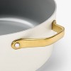 8qt Nonstick Ceramic Coated Aluminum Wide Stock Pot with Champagne Handle Cream - Figmint - 4 of 4