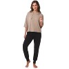 Rekucci Soft Stretch Cropped Loungewear Hoodie for Women - 4 of 4