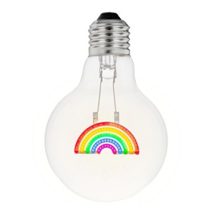 Novelty Lights LED Decorative Filament Light Bulb, G80 Globe, Medium E26 Base, Indoor/Outdoor Holiday String Light Replacement - 1 Pack - 1 of 4