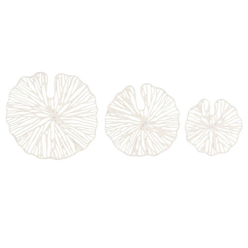 Set of 3 Sizes Handmade Coral Shaped Paper and Metal Decorative Wall Art - Storied Home, 1 of 11