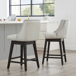 Spruce&Spring Counter Height Swivel Barstool Set of 2 - 1 of 4