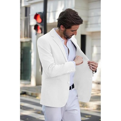 COOFANDY Men's Casual Blazer Slim Fit Sport Coats Two Button Knit Textured Suit Jacket Black XXXL — фото 3