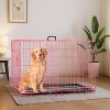 FDW 18-48in Dog Crates for Dogs Folding Mental Wire Crates Dog Kennels Pet Crate with Removable Tray and Handle - 2 of 4