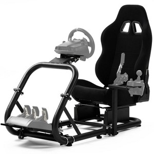 Dardoo Racing Cockpit Frame with Seat Stable & Adjustable for Logitech G29/G923 & Thrustmaster Wheel/Pedals Not Included - 1 of 4