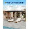 13 Ft Extra Large Double-Sided Patio Umbrella, Outdoor Umbrella with Water-Resistant Polyester Canopy, Crank Handle and 12 Strong Steel Ribs - 3 of 4