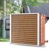 VEVOR Heat Exchanger Water to Air, 16"x 16" with 3-Row 3/8" Copper Ports, 193 Aluminum Fins Heat Exchanger, Residential Heating and Cooling, Brown - 2 of 4