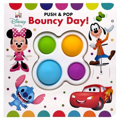 Disney Baby: Bouncy Day! Push & Pop - by  Pi Kids (Board Book)