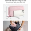 Anna-Kaci Electronic Accessories Organizer Travel Cable Storage Case with Mesh Pockets and Zipper Closure - Pink - 3 of 4