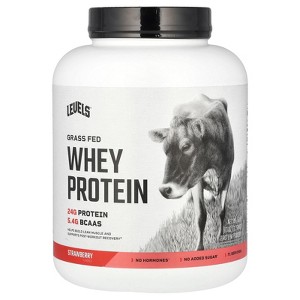Levels Grass Fed Whey Protein Powder, Strawberry, 5 lb (2.27 kg) - 1 of 2