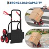 Stair Climbing Cart - 330lb Heavy Duty Hand Truck with 6 Wheels, 2 Elastic Ropes - 3 of 4