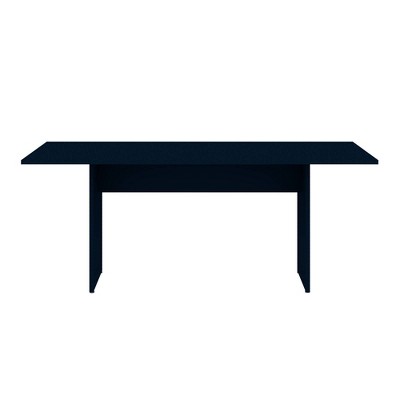 67.91" Midnight Blue Modern Wood Rectangular Dining Table