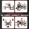WhizMax Olympic Weight Bench, Adjustable Bench Press Rack with 2 Squat Rack, Foldable Weight Bench for Home Gym with Leg Developer & Preacher Curl - 4 of 4