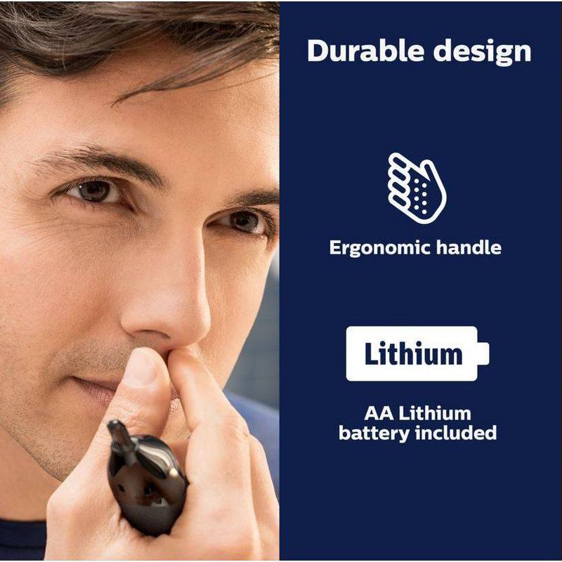 Philips Norelco Series 3000 Men&#39;s Nose/Ear/Eyebrows Electric Trimmer - NT3600/62, 6 of 10