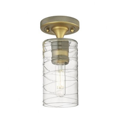 Crown Point - 1 Light Flush Mount In Industrial Style-9.63 Inches Tall and 3.88 Inches Wide