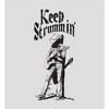 "Keep Strummin'" Cowboy Americana Women's Crew Neck Short Sleeve Crop Top - 2 of 3