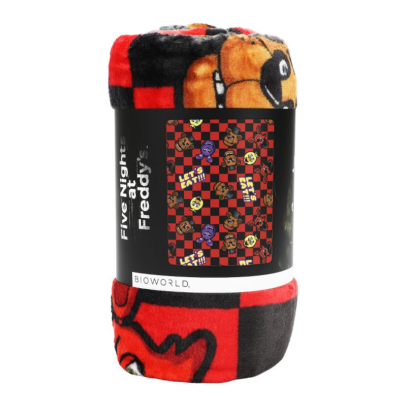 Five Nights At Freddy's Let's Eat 45" x 60" Throw Blanket, 2 of 4