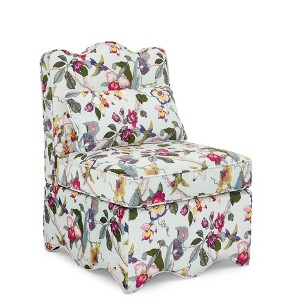 Dexmalle Floral Pattarn Flannel Single Dining Chair - 1 of 4