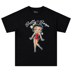 Ladies Betty Boop Fashion T-Shirt - Betty Boop, Bonnie, Margie, and Mae Short Sleeve T-Shirt - Betty Boop Vintage Shirt - 1 of 4