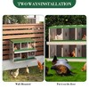Chicken Nesting Box with Roll Out Egg Tray, Heavy Duty Galvanized Steel, Rustproof & Ventilated Laying Box for Chickens/Ducks, Wall Mount - 4 of 4