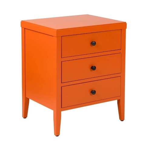 orange side table