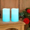 LumaBase Battery-Operated Wax LED Candles with Remote Control, Multicolor - Set of 2 - 4 of 4
