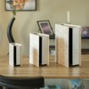 Vintiquewise Set of 3 Velvet Vintage Storage Wooden Antique Classic Decorative Book Box Holder - 2 of 4