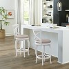 Hillsdale Furniture 25" Ellendale Wood Counter Height Barstool White: Nautical Style, Matte Finish, Polyester Upholstery - 2 of 4