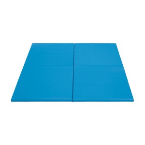 ECR4Kids SoftZone Play Patch Activity Mat Squares, Modular Playmat, 4-Pack - 1 of 4