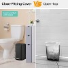 Trash Can, 12L Trash Bin M7 Stainless Steel, Trash Can with Lid - 3 of 4