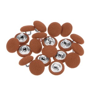Unique Bargains Metal Shank Round Cloth Covered DIY Sewing Buttons 20 Pcs - 1 of 4