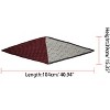 Allegra K Women's Color Block Pleated Cashew Nuts Paisley Neck Scarf Neckerchief Bandana - 3 of 4