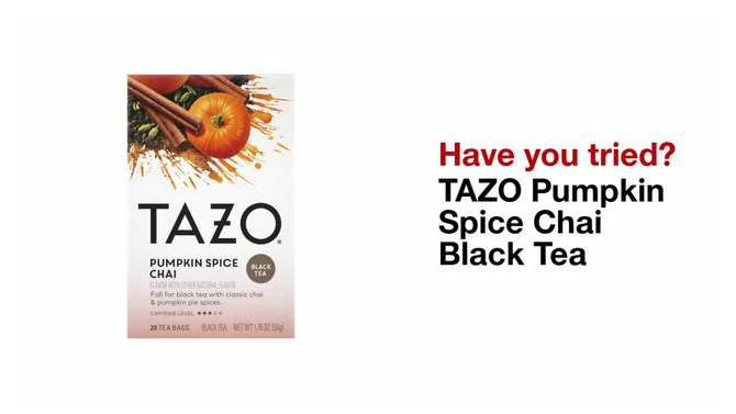 Tazo Chai Pumpkin Spice Tea - 20ct, 2 of 7, play video