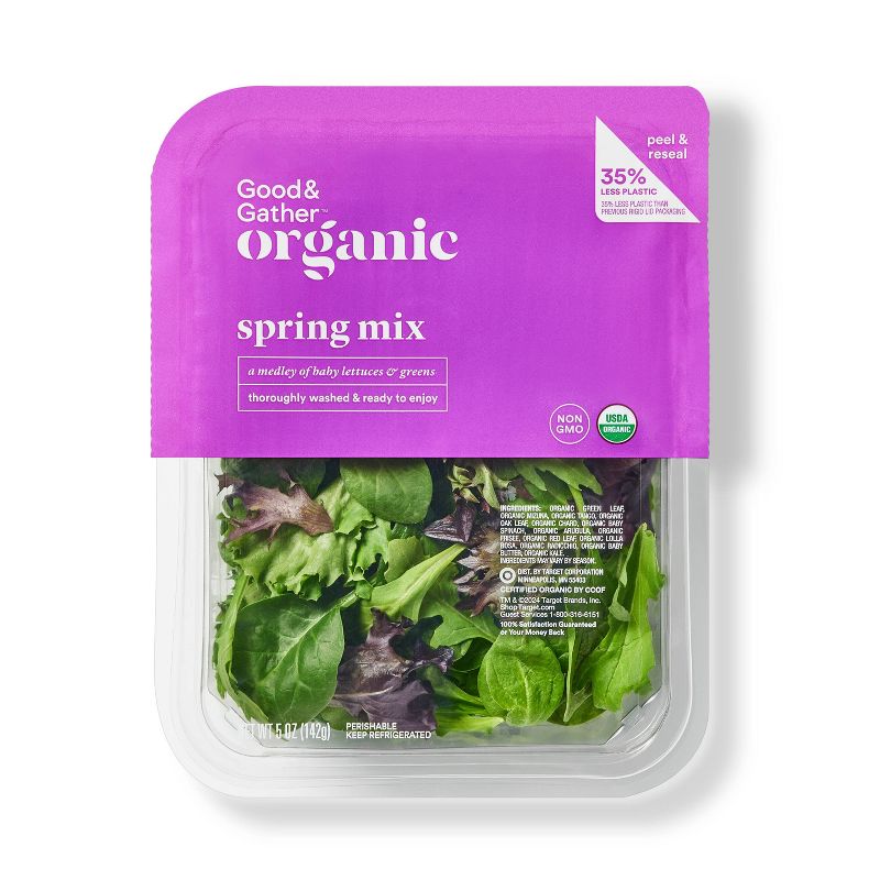 Organic Spring Mix Lettuce - 5oz - Good &#38; Gather&#8482;, 1 of 5