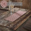 Custom House Burgundy Tan Jacquard Runner 12x36 VHC Brands - 3 of 4