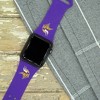 NFL Minnesota Vikings Apple Watch Compatible Silicone Band  - Purple - 3 of 4